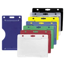 Brady People Id 1840-8112 Holders & Clips Brady Open Face Card Holder - 2.62" X 3.62" - Plastic - Blue (1840-8112) 18408112 